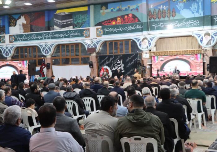 یادواره ۱۱۰۰ شهید شهر رشت و یادبود شهید حاج قاسم سلیمانی برگزار شد