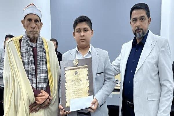 درخشش قاری مرکز قرآن و حدیث در مسابقات بین‌المللی عراق