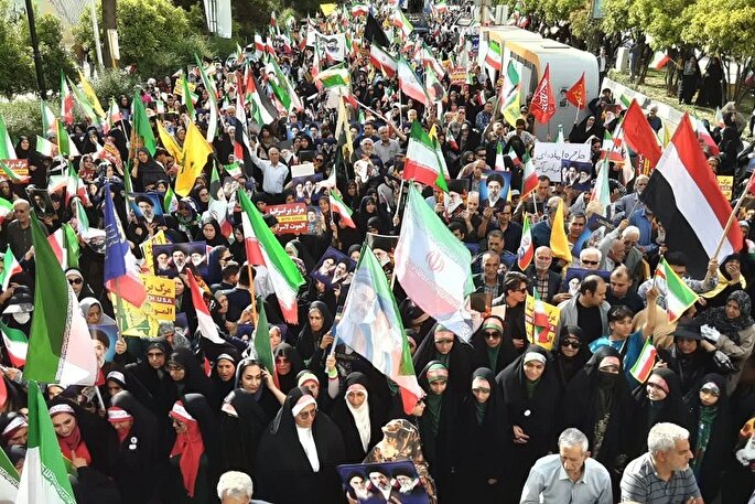 طنین لبیک «جان‌فدایان ایران امام رضایی» در شیراز