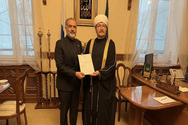 ابلاغ پیام تشکر رهبر انقلاب از شورای مفتیان روسیه