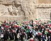اهتزاز پرچم ایران بر بلندای پارسه در پاسخ به گزافه‌گویی‌های ترامپ