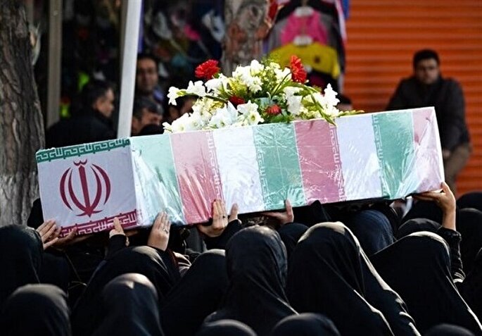 میزبانی از پیکر مطهر ۳ شهید گمنام دفاع مقدس در مازندران