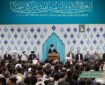 لحظاتی از آخرین دیدار رهبر شهید با جامعه قرآنی + فیلم