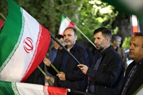 عکس | اجتماع دانشگاهیان دانشگاه تبریز در حمایت از آرمان‌های انقلاب