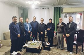 دیدار جهادگران دانشگاهی گیلان با خانواده معظم شهید ناوچه دنا