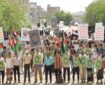 راهپیمایی محکومیت اهانت به قرآن در دانشگاه یمن