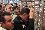 عکس | تشرف سردار رادان به زیارت حرم مطهر بانوی کرامت