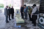 ادای احترام جهادگران دانشگاهی آذربایجان‌شرقی به مقام شامخ شهید آل هاشم