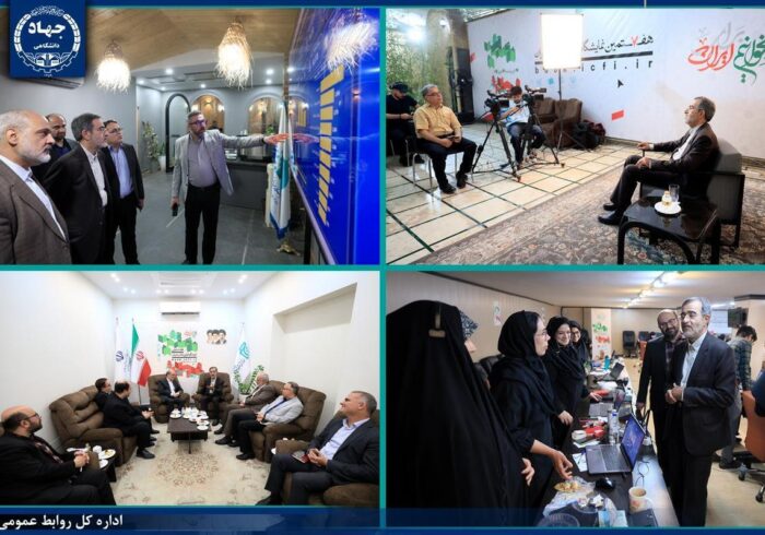 بازدید رئیس جهاددانشگاهی از خانه کتاب و ادبیات ایران