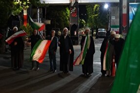 عکس | اجتماع دانشگاهیان دانشگاه تبریز در حمایت از آرمان‌های انقلاب