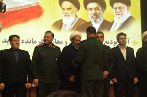 آیین تکریم و معارفه فرماندهی ناحیه مقاومت بسیج سپاه کوهدشت برگزار شد + عکس