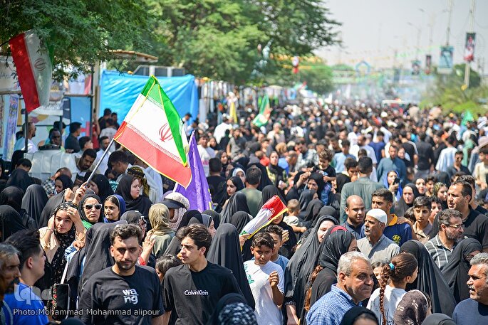 عکس | جشن کیلومتری عید غدیر در شهرستان کارون