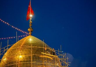 آغاز مرمت گنبد حسینیه اعظم زنجان با طلای ۲۴ عیار