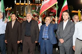 عکس | اجتماع دانشگاهیان تبریز در شب‌های اقتدار
