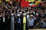 حضور نماینده ولی فقیه در مازندران در اجتماع مردم ساری + عکس و فیلم