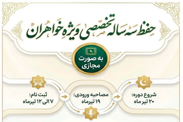 آغاز ثبت‌نام دوره تخصصی حفظ قرآن ویژه بانوان