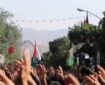 حرکت دسته‌های عزاداری در سوگ سومین روز شهادت سیدالشهدا(ع) در شیراز