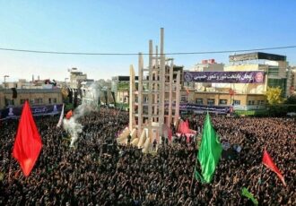 اعلام ساعت عزاداری و حرکت دسته حسینیه اعظم زنجان