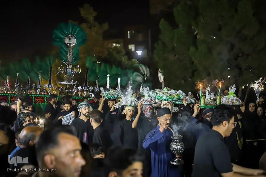 سوگواری شب هشتم محرم در شهرک عرب‌ها مشهد