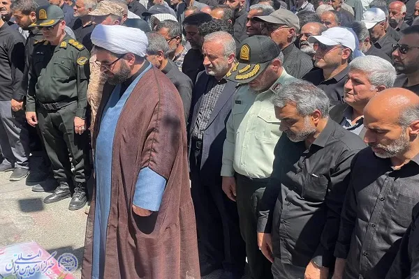 مراسم تشییع پیکر شهید مدافع امنیت «محمد حسن‌بیگی»