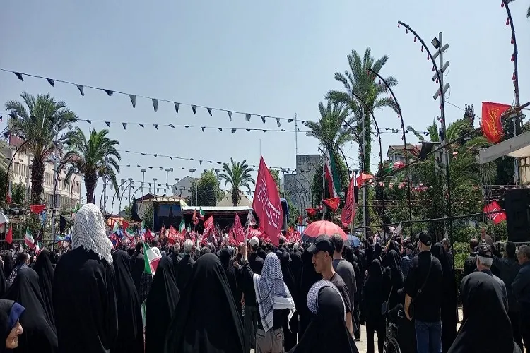 عکس| جاماندگان آخرین وداع با رهبر شهید در رشت