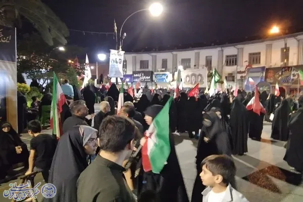 عکس | اجتماع عظیم مردم بابلسر در میعادگاه شهدای شهر در بیعت با امام خامنه‌ای