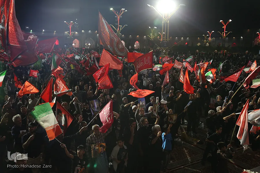 مراسم هفتم رهبر شهید در حرم مطهر رضوی برگزار شد
