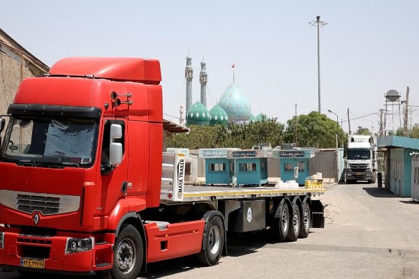 آغاز ارسال تجهیزات مواکب مسجد جمکران برای خدمترسانی به زائران اربعین آغاز ارسال تجهیزات مواکب مسجد جمکران برای خدمترسانی به زائران اربعین