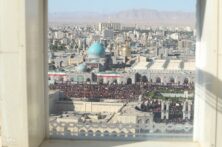 پیکر مطهر رهبر شهید به حرم رضوی رسید