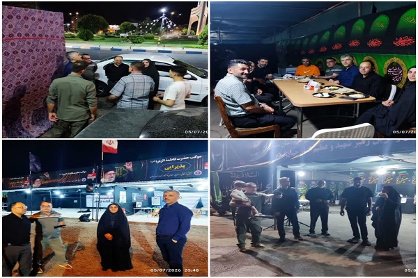 بازدید مدیرکل امور زنان استانداری سمنان از وضعیت خدمت‌رسانی به زائران مراسم تشییع رهبر
