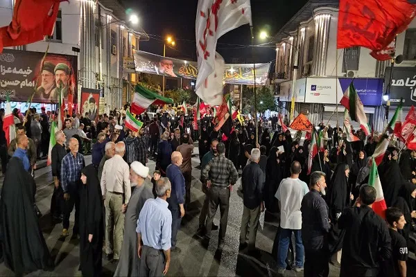 برپایی صد و پنجاه و نهمین اجتماع شبانه مردم انقلابی بابلسر