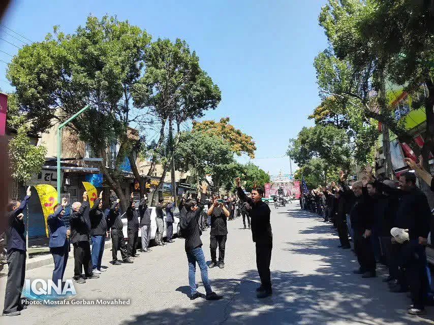 مراسم عزاداری خیابانی رحلت پیامبر اکرم (ص) در اهر
