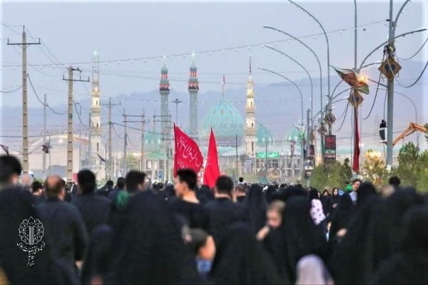 مسیر راهپیمائی مراسم دلدادگان حسینی اربعین در شهر‌های استان قم