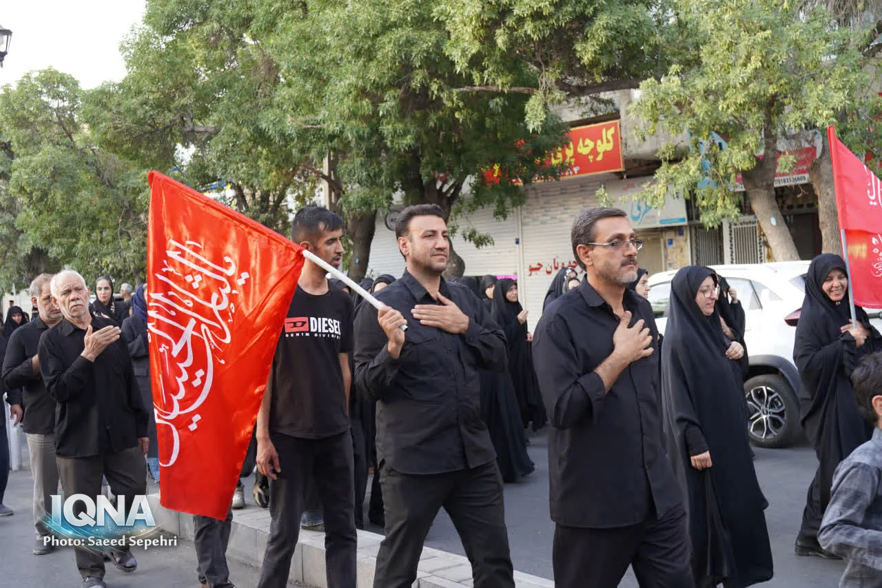 مراسم جاماندگان اربعین حسینی در ملایر