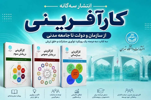 انتشار سه گانه کتاب «کارآفرینی از سازمان و دولت تا جامعه» انتشار سه گانه کتاب «کارآفرینی از سازمان و دولت تا جامعه»