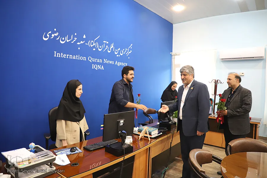 بازدید مسئولان خراسان رضوی از ایکنا به مناسبت روز خبرنگار