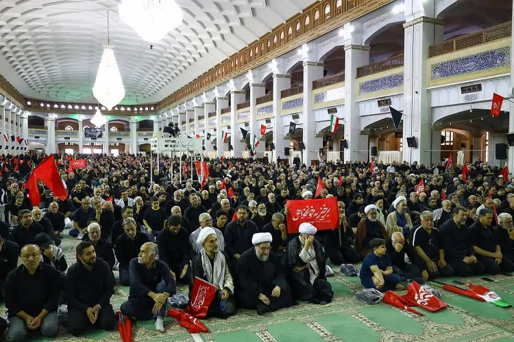 مراسم جاماندگان اربعین حسینی در مصلی تبریز