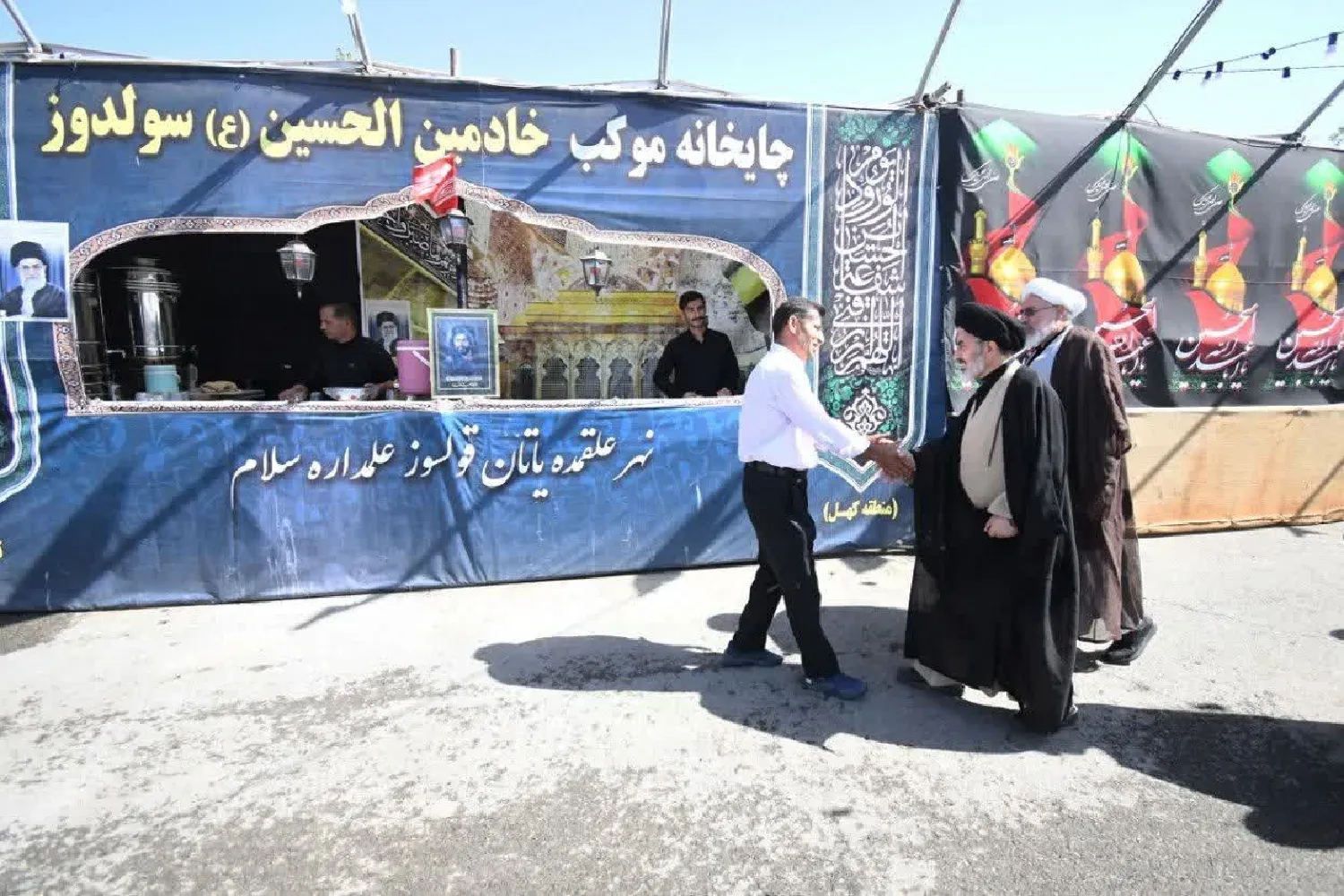 بازدید نماینده ولی فقیه در آذربایجان غربی از مواکب اربعین در استان