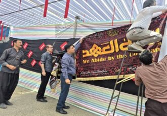 استقرار موکب فرهنگی کتابخانه‌های عمومی کردستان در مرز باشماق