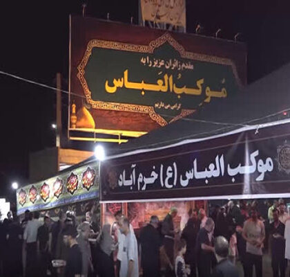 پذیرایی ۱۲۷ موکب لرستان از زائران در مسیر بازگشت