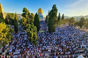 دعوت فلسطینیان به حضور در مسجدالاقصی و مقابله با یهودی‌سازی