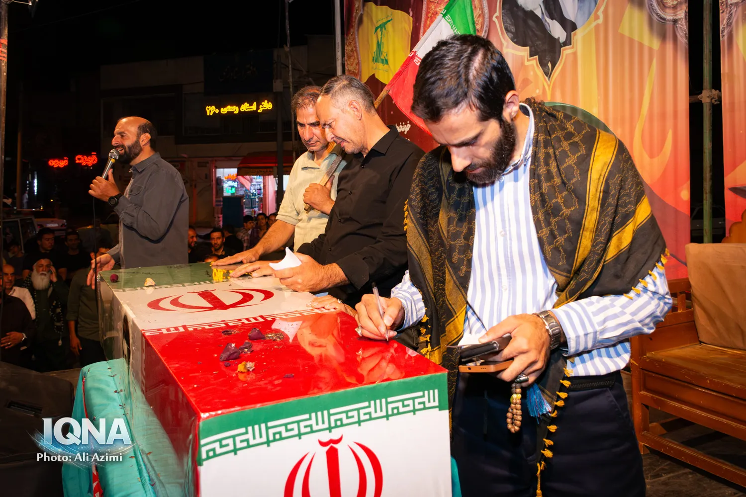 مراسم تشییع پیکر شهید «رمضانعلی استکی» در اصفهان