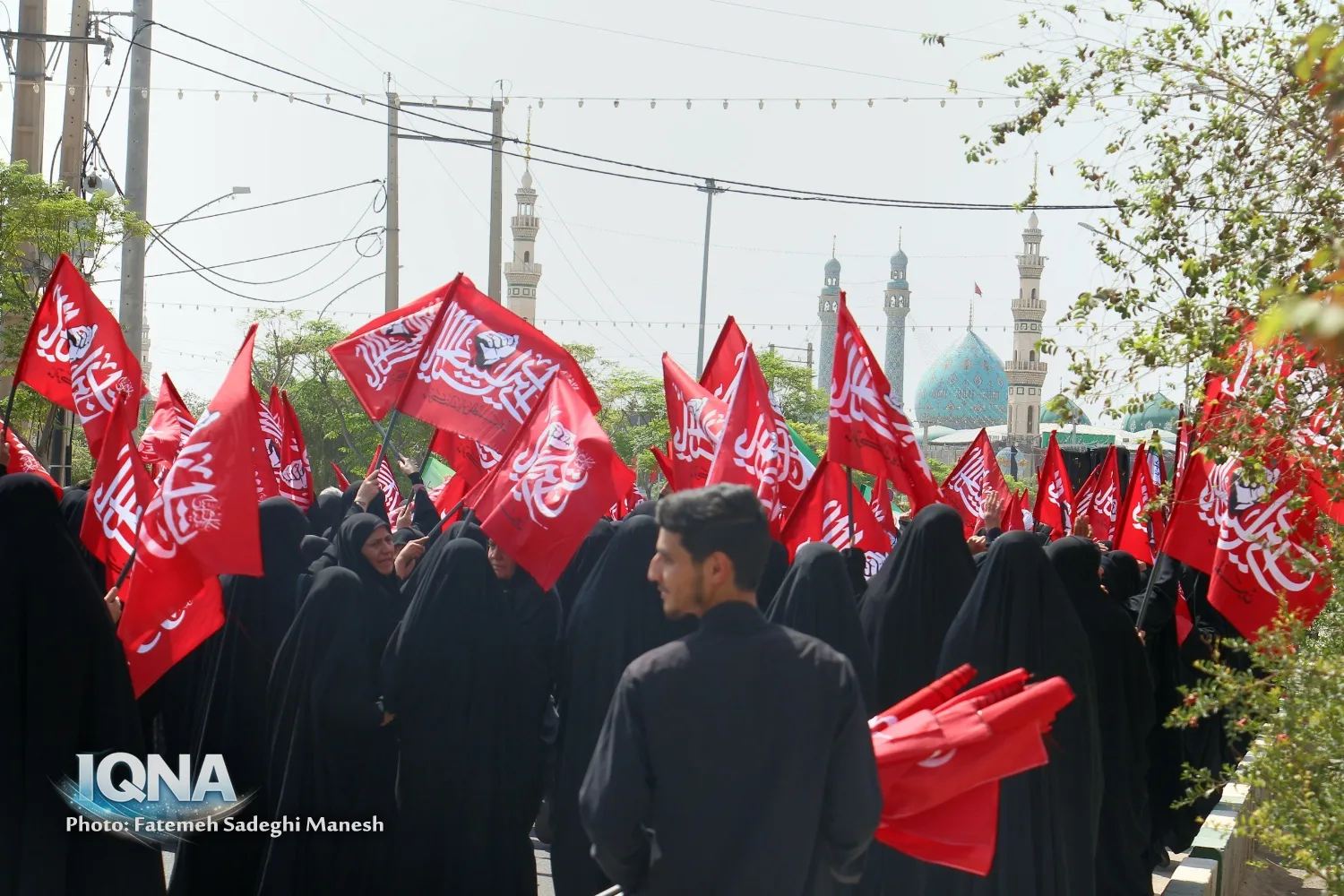 حال و هوای مسجد مقدس جمکران در روز شهادت امام حسن عسکری(ع)