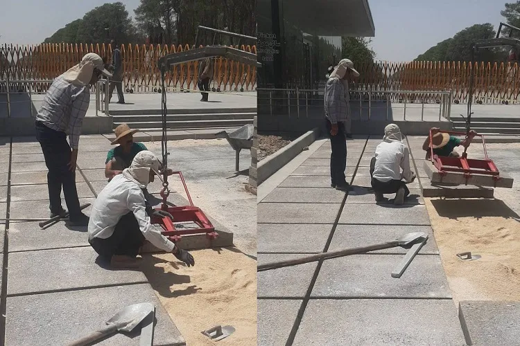 بهسازی و به‌روزرسانی مسیر گردش و مبلمان محیطی تخت جمشید آغاز شد