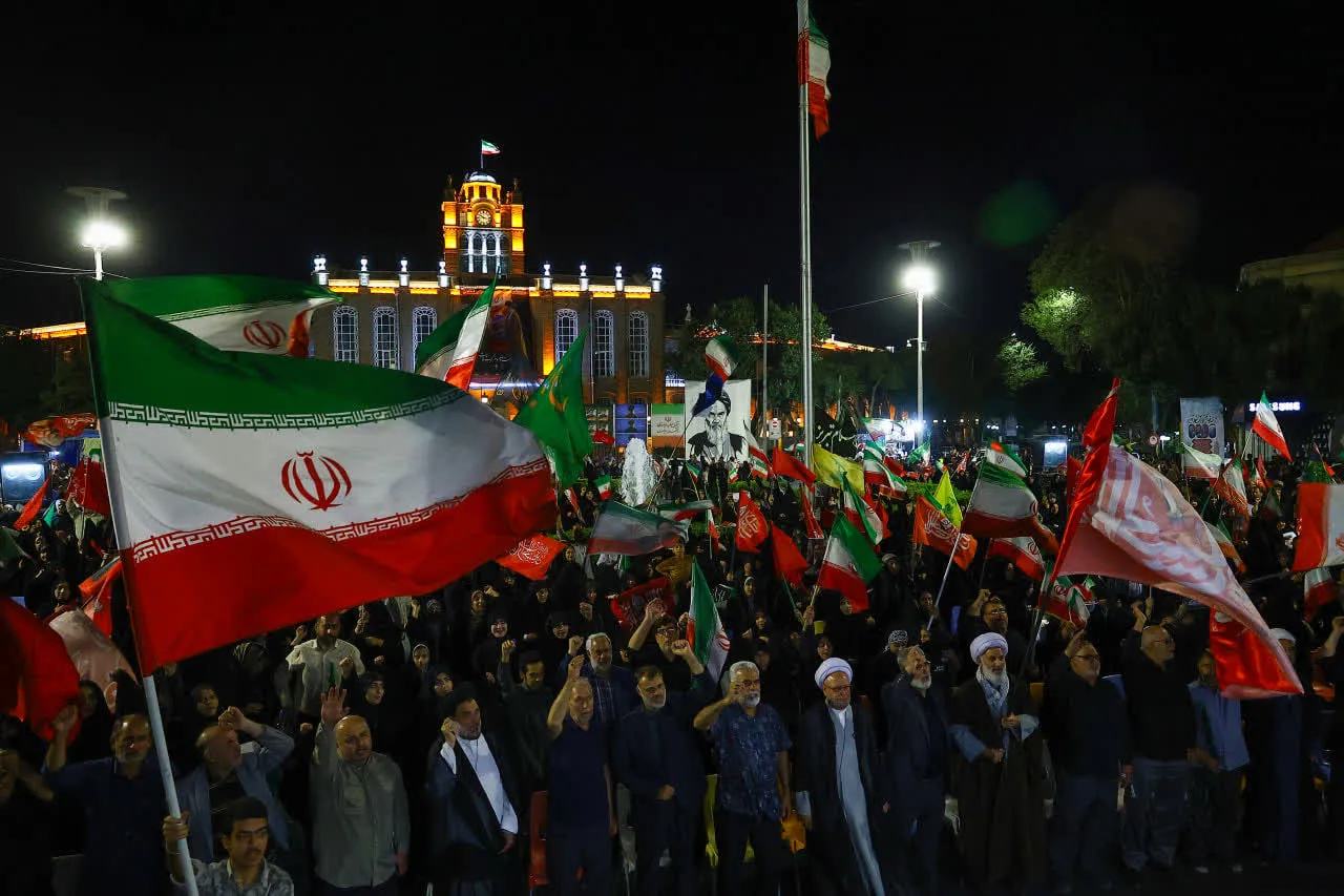 تجمع چهلم تدفین «آقای شهید ایران» در تبریز