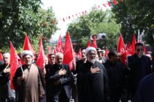 مراسم آیینی پیاده‌روی جاماندگان اربعین حسینی در خراسان‌شمالی برگزار شد